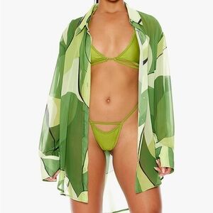 Green Sheer Swim Cover-Up  Ladies Size‎ XL
